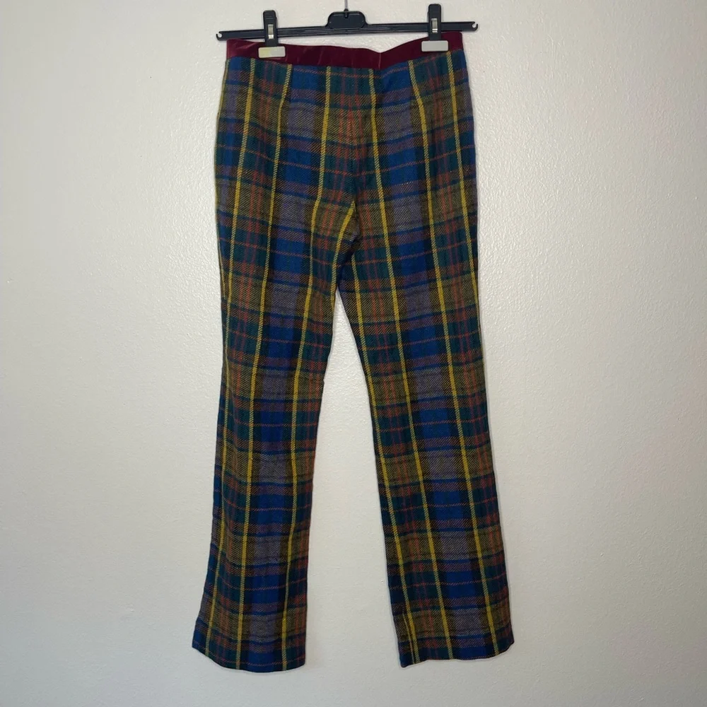 Vintage Plenty Flannel Floral Multi-colored Wool Blend Pants Size Medium - Picture 12 of 13